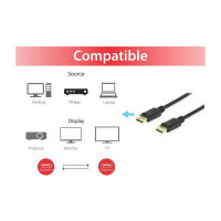 Equip DisplayPort 1.4 St/St 5.00m 8K/60Hz komp.HDCP schwarz