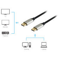 Equip DisplayPort 1.4 St/St 3.00m 8K/60Hz komp.HDCP Prem. sw