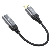 Equip Displayport->HDMI Adapter 1.4 St/Bu 8K/60Hz grau