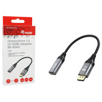 Equip Displayport->HDMI Adapter 1.4 St/Bu 8K/60Hz grau