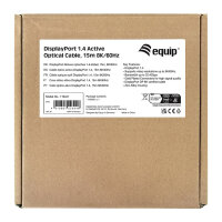 Equip DisplayPort 1.4 St/St15.00m 8K/60Hz komp.HDCP schwarz