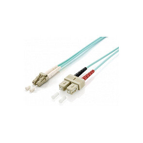 Equip LWL Patchkabel LC->SC 1.00m Multimode Duplex OM3 turq Polybeutel