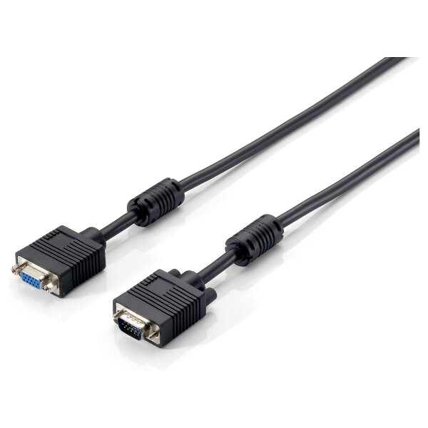 Equip VGA Kabel Verl. HD15 St/Bu 1.00m 1920x1080/60Hz sw