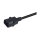 Equip Netzkabel Anschl. C14 -> CEE7/3 0.25m schwarz