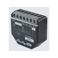 Shelly Relais "2PM Gen4" WLAN max. 16A 2 Kanäle BT Matter Zigbee Messfunktion Unterputz