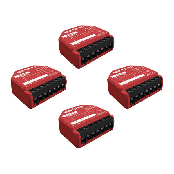 Shelly Relais "1PM Gen3 4er Pack" max 16A 1 Kanal WLAN BT