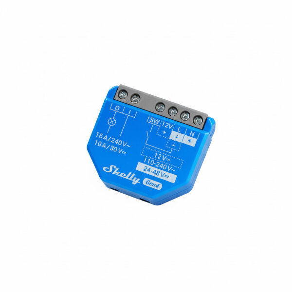 Shelly Relais "1 Gen4 4er Pack" max 16A 1 Kanal WLAN Matter Zigbee Bluetooth