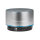 MANHATTAN Metallic LED-Bluetooth-Lautsprecher buntes Licht Bedienelemente USB-A-Port MicroSD-Kartenslot 3.5mm-Klinkenbuchse silber