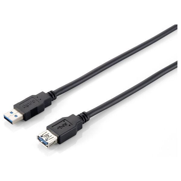 Equip Kabel USB-A 3.0 -> A Verl. St/Bu 3.00m 5Gbps sw Polybeutel