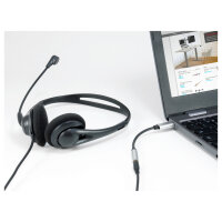Equip Adapter USB-C -> Audio DAC 4-Pin 3.5mm St/Bu 0.15m sw