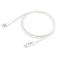 Equip Kabel USB-A 3.2 -> C St/St 1.00m 3A/20V ws