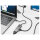 Equip Adapter USB-C -> HDMI/DisplayPort/VGA 4K/1080P/60Hz gr