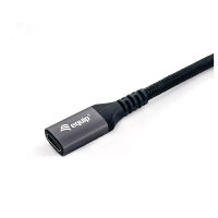 Equip Kabel USB-C 3.2 -> C Verl. St/Bu 1.00m 5A 4K/60Hz sw