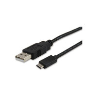 Equip Kabel USB-A 2.0 -> C St/St 1.00m 3A 480Mbps sw...