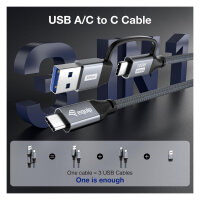 Equip Kabel USB-C 3.2 -> C/A St/St 3.00m 20Gbps schwarz