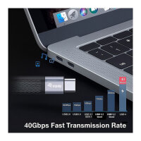 Equip Kabel USB 4 Gen.3 -> USB-C St/St 0.13m 80Gbps sw