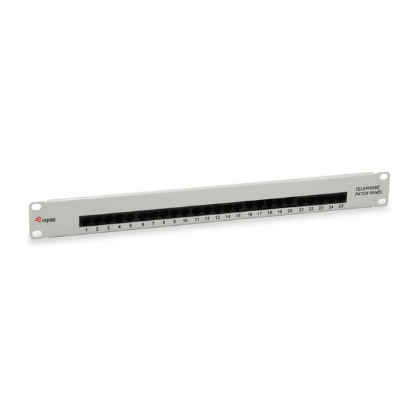 Equip Patchpanel 25x RJ45 Cat3 19" UTP 1HE ISDN hellgrau