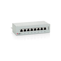 Equip Patchpanel 8x RJ45 Cat6 FTP Desktop ISO/IEC hellgrau
