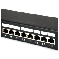 Equip Patchpanel 24x RJ45 Cat5e 19" FTP 1HE schwarz