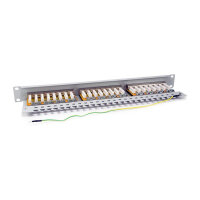 Equip Patchpanel 24x RJ45 Cat6 19" FTP 1HE ISO/IEC hellgrau