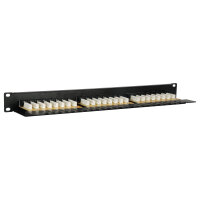 Equip Patchpanel 24x Cat6 19" UTP 1HE Keystone...