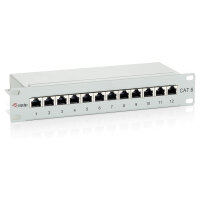 Equip Patchpanel 12x RJ45 Cat6 10" FTP 1HE ISO/IEC...
