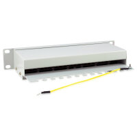 Equip Patchpanel 12x RJ45 Cat6 10" FTP 1HE ISO/IEC hellgrau