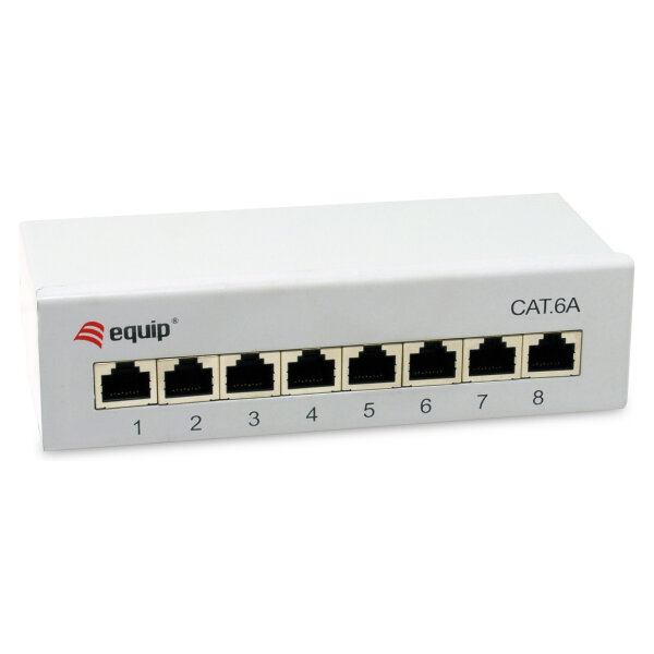 Equip Patchpanel 8x RJ45 Cat6A FTP 1HE Keystone Montage gr