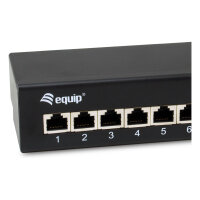 Equip Patchpanel 8x RJ45 Cat6A FTP 1HE Premium schwarz