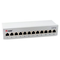 Equip Patchpanel 12x RJ45 Cat6A FTP 1HE Premium hellgrau