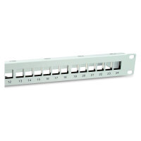 Equip Patchpanel 24x Cat6A 19" FTP 1HE Keystone Montage ws