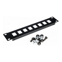 Equip Patchpanel 10" mit Keystone Montage 1U. schwarz