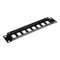 Equip Patchpanel 10" mit Keystone Montage 1U. schwarz