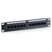 Equip Patchpanel 12x RJ45 Cat5e 10" UTP 1HE ISDN...