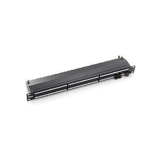 Equip Patchpanel 24x RJ45 Cat6A 19" FTP 1HE Premium hellgrau
