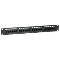 Equip Patchpanel 24x RJ45 Cat5e 19" UTP 1HE schwarz
