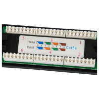 Equip Patchpanel 24x RJ45 Cat5e 19" UTP 1HE schwarz