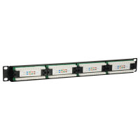 Equip Patchpanel 24x RJ45 Cat5e 19" UTP 1HE schwarz