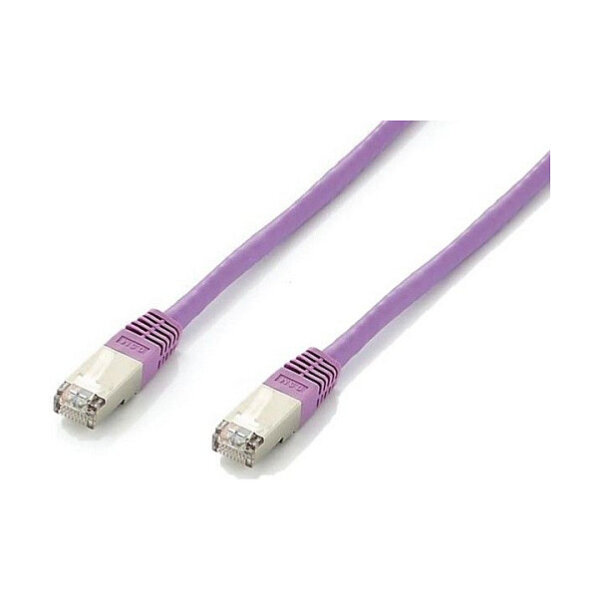 Equip Patchkabel Cat6A S/FTP 2xRJ45 1.00m lila Plat.LSZH Polybeutel