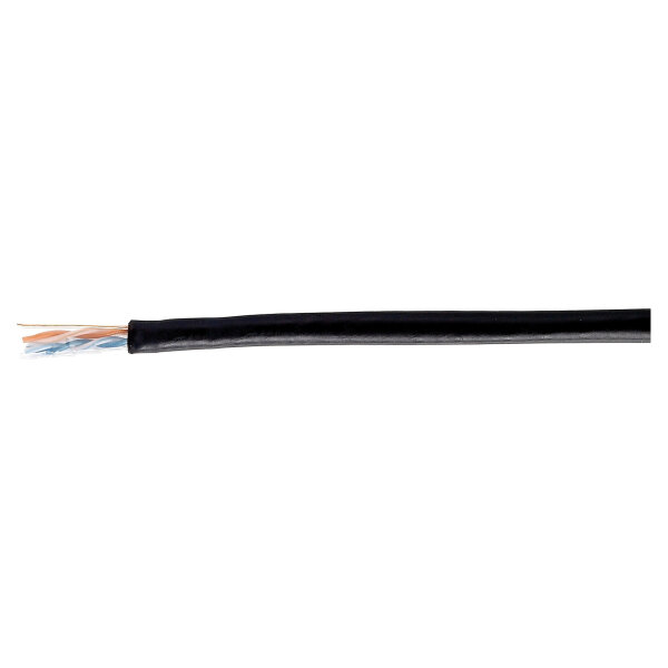 Equip Instal.Kab Cat6 U/UTP 305.00m schwarz Outdoor