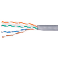 Equip Instal.Kab Cat6 U/UTP 4P23 305.00m grau LSZH