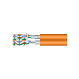 Equip Instal.Kab Cat7 S/FTP 1000.00m orange Dup LSZH