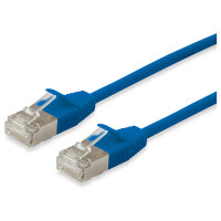 Equip Patchkabel Cat6A F/FTP 2xRJ45 10.00m blau Slim LSZH...