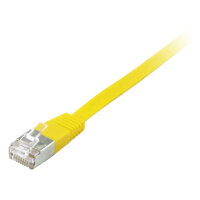 Equip Patchkabel Cat6A U/FTP 2xRJ45 5.00m gelb Flach LSZH Polybeutel