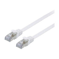 Equip Patchkabel Cat6A U/FTP 2xRJ45 10.00m weiß Flach LSZH Polybeutel