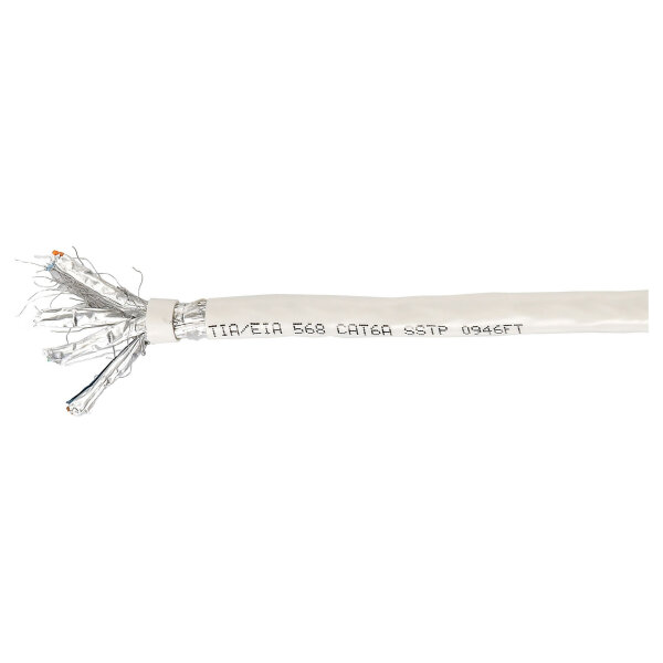 Equip Instal.Kab Cat6A S/FTP 4P23 305.00m grau LSZH