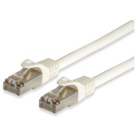 Equip Patchkabel Cat6A S/FTP 2xRJ45 0.50m weiß Cat7ProLSZH Polybeutel