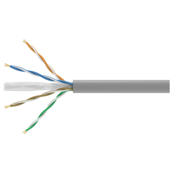 Equip Instal.Kab Cat6 U/UTP Dca 305.00m grau LSZH