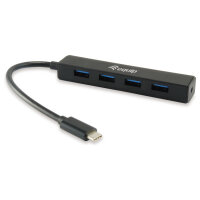 Equip USB-Hub 4-Port 3.2/C->4x3.0 5Gbps o.Netzteil sw