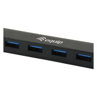 Equip USB-Hub 4-Port 3.2/C->4x3.0 5Gbps o.Netzteil sw